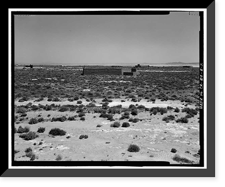 Edwards Air Force Base, South Base, Rammed Earth Aircraft Dispersal Revetments, Western Shore of Rogers Dry Lake, Boron, Kern County, CA - 2, Antique Print