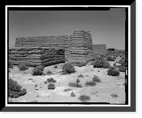 Edwards Air Force Base, South Base, Rammed Earth Aircraft Dispersal Revetments, Western Shore of Rogers Dry Lake, Boron, Kern County, CA - 5, Historic Reproduction