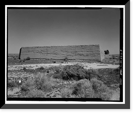 Edwards Air Force Base, South Base, Rammed Earth Aircraft Dispersal Revetments, Western Shore of Rogers Dry Lake, Boron, Kern County, CA - 8, Antique Wall Art