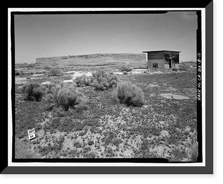Edwards Air Force Base, South Base, Rammed Earth Aircraft Dispersal Revetments, Western Shore of Rogers Dry Lake, Boron, Kern County, CA - 13, Historic Print