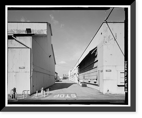 Historic Framed Print, NASA Industrial Plant, 12214 Lakewood Boulevard, Downey, Los Angeles County, CA - 8,  17-7/8" x 21-7/8"