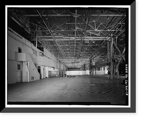 Historic Framed Print, NASA Industrial Plant, 12214 Lakewood Boulevard, Downey, Los Angeles County, CA - 18,  17-7/8" x 21-7/8"