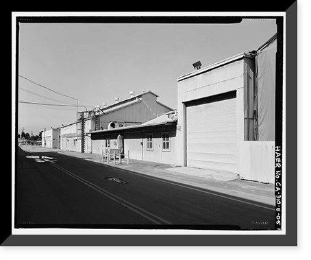 Historic Framed Print, NASA Industrial Plant, Maintenance Facility, 12214 Lakewood Boulevard, Downey, Los Angeles County, CA - 5,  17-7/8" x 21-7/8"