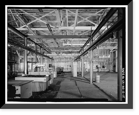 Historic Framed Print, NASA Industrial Plant, Missile Research Laboratory, 12214 Lakewood Boulevard, Downey, Los Angeles County, CA - 15,  17-7/8" x 21-7/8"
