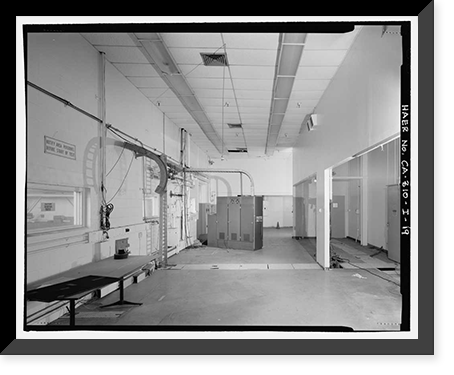 Historic Framed Print, NASA Industrial Plant, Testing Facility, 12214 Lakewood Boulevard, Downey, Los Angeles County, CA - 19,  17-7/8" x 21-7/8"