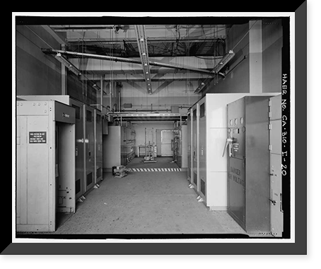 Historic Framed Print, NASA Industrial Plant, Testing Facility, 12214 Lakewood Boulevard, Downey, Los Angeles County, CA - 20,  17-7/8" x 21-7/8"