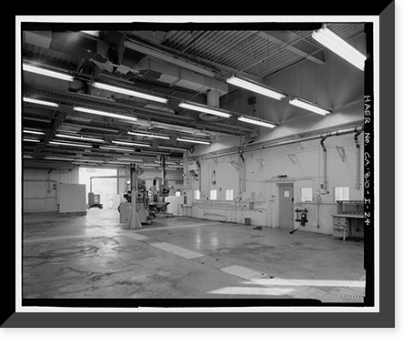 Historic Framed Print, NASA Industrial Plant, Testing Facility, 12214 Lakewood Boulevard, Downey, Los Angeles County, CA - 24,  17-7/8" x 21-7/8"