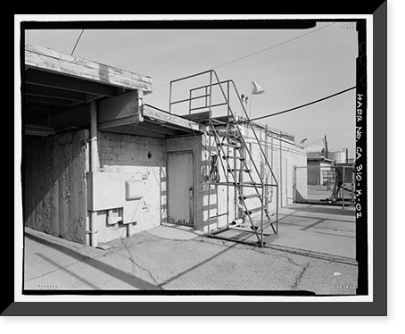 Historic Framed Print, NASA Industrial Plant, Pyrotechnic Test Lab, 12214 Lakewood Boulevard, Downey, Los Angeles County, CA - 2,  17-7/8" x 21-7/8"