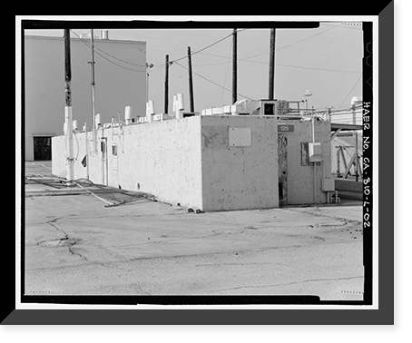 Historic Framed Print, NASA Industrial Plant, Cryogenic Test Lab-Hazardous Storage, 12214 Lakewood Boulevard, Downey, Los Angeles County, CA - 2,  17-7/8" x 21-7/8"