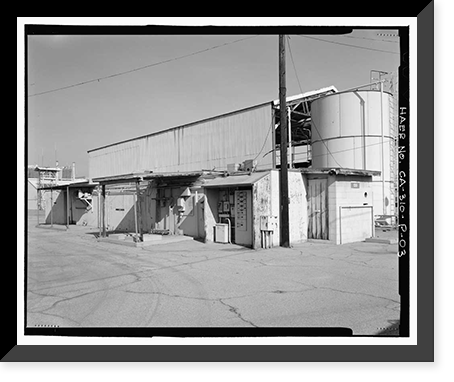 Historic Framed Print, NASA Industrial Plant, Ultra-High Temperature Facility, 12214 Lakewood Boulevard, Downey, Los Angeles County, CA - 3,  17-7/8" x 21-7/8"