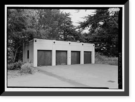 Historic Framed Print, Marconi Radio Sites, Receiving, Point Reyes Station, Marin County, CA - 7,  17-7/8" x 21-7/8"