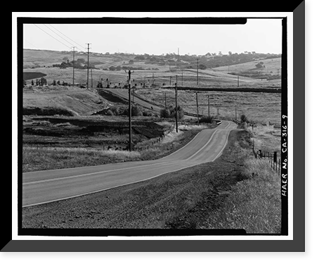 Placerville Road, White Rock Road between Clarksville & White Rock, El Dorado Hills, El Dorado County, CA - 9, Vintage Poster