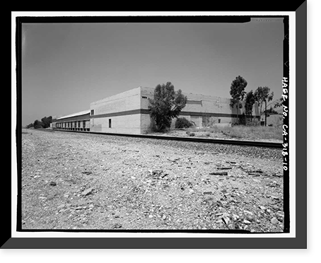 Historic Framed Print, College Heights Lemon Packing House, 519-532 West First Street, Claremont, Los Angeles County, CA - 10,  17-7/8" x 21-7/8"