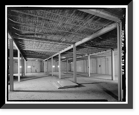 Historic Framed Print, College Heights Lemon Packing House, 519-532 West First Street, Claremont, Los Angeles County, CA - 22,  17-7/8" x 21-7/8"
