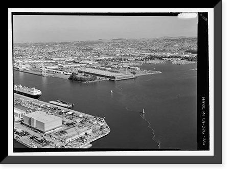 Historic Framed Print, Rosie the Riveter National Historical Park, 1401 Marina Way South, Richmond, Contra Costa County, CA - 26,  17-7/8" x 21-7/8"