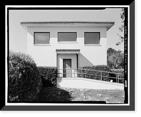 Historic Framed Print, U.S. Coast Guard Air Station San Francisco, Bachelor Officer Quarters, 1020 North Access Road, San Francisco, San Francisco County, CA - 8,  17-7/8" x 21-7/8"