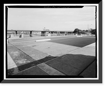 Historic Framed Print, Yellow Mill Bridge, Spanning Yellow Mill Channel at Stratford Avenue, Bridgeport, Fairfield County, CT - 5,  17-7/8" x 21-7/8"