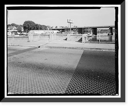 Historic Framed Print, Yellow Mill Bridge, Spanning Yellow Mill Channel at Stratford Avenue, Bridgeport, Fairfield County, CT - 7,  17-7/8" x 21-7/8"