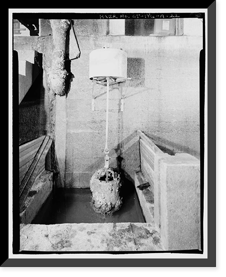 Historic Framed Print, Lake Whitney Water Filtration Plant, Filtration Plant, South side of Armory Street between Edgehill Road & Whitney Avenue, Hamden, New Haven County, CT - 22,  17-7/8" x 21-7/8"