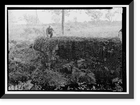 Historic Framed Print, Savannah & Ogeechee Barge Canal, Between Ogeechee & Savannah Rivers, Savannah vicinity, Chatham County, GA - 25,  17-7/8" x 21-7/8"