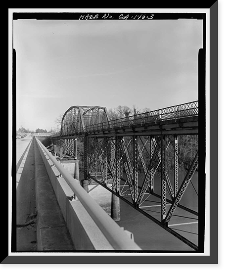 Sand Bar Ferry Bridge, Spanning Savannah River on State Highway 28, Augusta, Richmond County, GA - 3, Historic Reproduction
