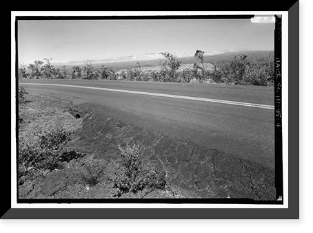 Historic Framed Print, Crater Rim Drive, Volcano, Hawaii County, HI - 4,  17-7/8" x 21-7/8"