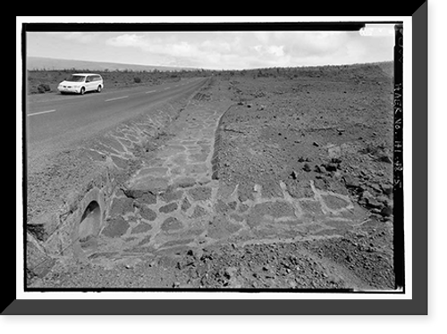 Historic Framed Print, Crater Rim Drive, Volcano, Hawaii County, HI - 5,  17-7/8" x 21-7/8"