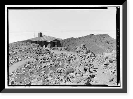 Historic Framed Print, Haleakala National Park Roads, Pukalani, Maui County, HI - 7,  17-7/8" x 21-7/8"