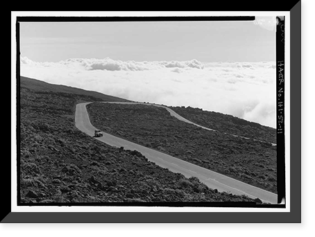 Haleakala National Park Roads, Pukalani, Maui County, HI - 11, Antique Print