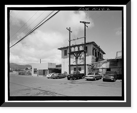 Historic Framed Print, Incinerator Number One, 121 'Ahui Street, Honolulu, Honolulu County, HI - 2,  17-7/8" x 21-7/8"