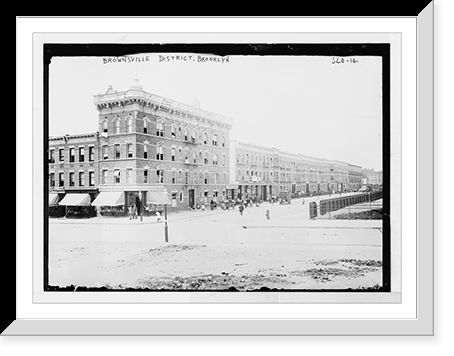 Historic Framed Print, Brownsville district, Brooklyn, N.Y.,  17-7/8" x 21-7/8"