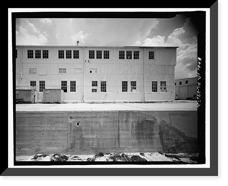 Historic Framed Print, U.S. Naval Air Station, Seaplane Hangar, Pensacola, Escambia County, FL - 18,  17-7/8" x 21-7/8"
