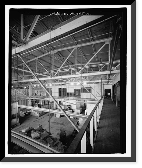 Historic Framed Print, U.S. Naval Air Station, Seaplane Hangar, Pensacola, Escambia County, FL - 27,  17-7/8" x 21-7/8"