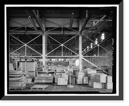U.S. Naval Air Station, Seaplane Hangar, Pensacola, Escambia County, FL - 28, Antique Print