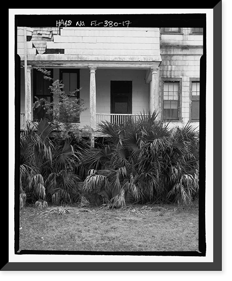 Historic Framed Print, Ormond Hotel, 15 East Granada, Ormond Beach, Volusia County, FL - 17,  17-7/8" x 21-7/8"