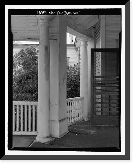 Historic Framed Print, Ormond Hotel, 15 East Granada, Ormond Beach, Volusia County, FL - 25,  17-7/8" x 21-7/8"