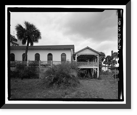 Historic Framed Print, Ormond Hotel, 15 East Granada, Ormond Beach, Volusia County, FL - 34,  17-7/8" x 21-7/8"