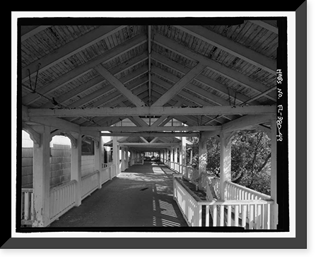 Historic Framed Print, Ormond Hotel, 15 East Granada, Ormond Beach, Volusia County, FL - 49,  17-7/8" x 21-7/8"