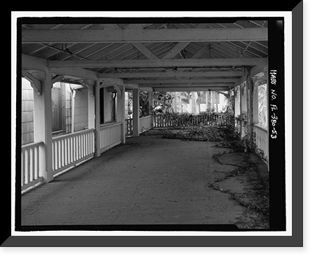 Historic Framed Print, Ormond Hotel, 15 East Granada, Ormond Beach, Volusia County, FL - 53,  17-7/8" x 21-7/8"