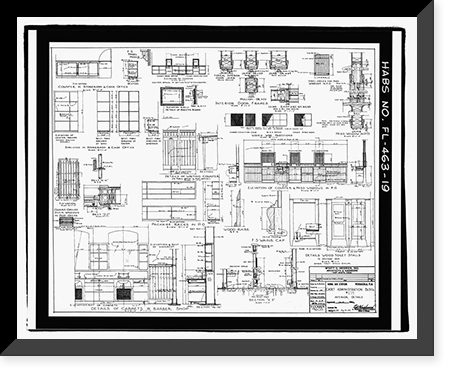U.S. Naval Air Station, Cadet Administration Building, 140 Fred Bauer Road, Pensacola, Escambia County, FL - 19, Antique Poster