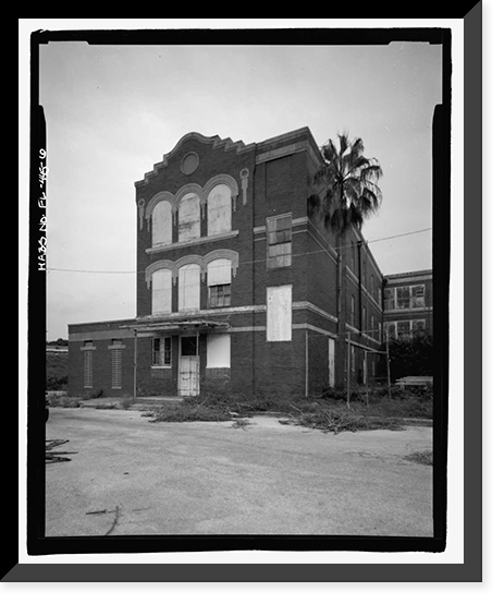 Historic Framed Print, George Washington Junior High School, 707 Columbus Drive, Tampa, Hillsborough County, FL - 6,  17-7/8" x 21-7/8"