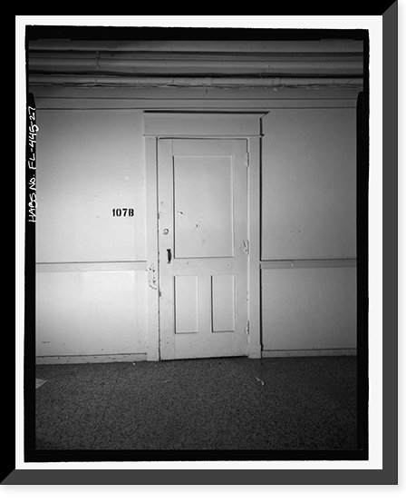 Historic Framed Print, George Washington Junior High School, 707 Columbus Drive, Tampa, Hillsborough County, FL - 27,  17-7/8" x 21-7/8"