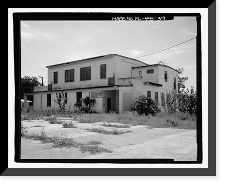 Historic Framed Print, George Washington Junior High School, 707 Columbus Drive, Tampa, Hillsborough County, FL - 39,  17-7/8" x 21-7/8"