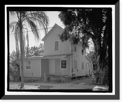 Historic Framed Print, 517 East Park Avenue (House), Tampa, Hillsborough County, FL - 3,  17-7/8" x 21-7/8"