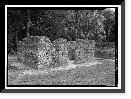 Historic Framed Print, Kingsley Plantation, 11676 Palmetto Avenue, Jacksonville, Duval County, FL - 40,  17-7/8" x 21-7/8"