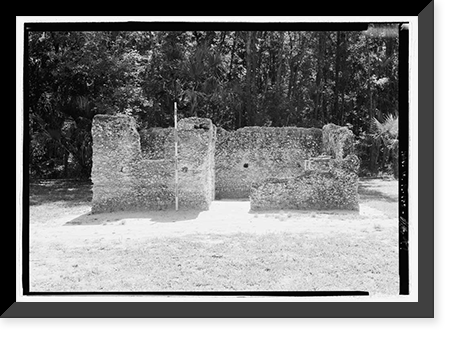 Historic Framed Print, Kingsley Plantation, 11676 Palmetto Avenue, Jacksonville, Duval County, FL - 47,  17-7/8" x 21-7/8"