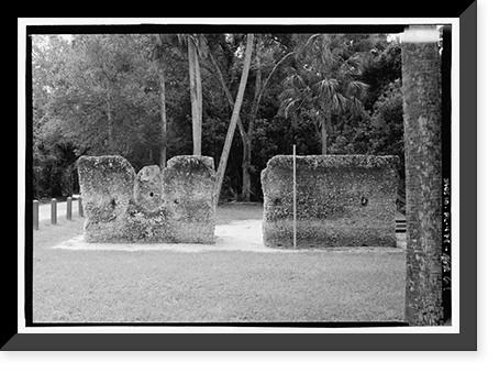 Historic Framed Print, Kingsley Plantation, 11676 Palmetto Avenue, Jacksonville, Duval County, FL - 61,  17-7/8" x 21-7/8"