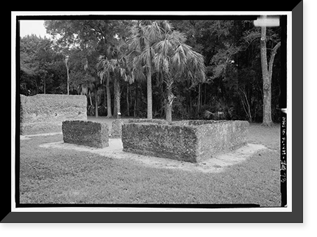 Historic Framed Print, Kingsley Plantation, 11676 Palmetto Avenue, Jacksonville, Duval County, FL - 73,  17-7/8" x 21-7/8"