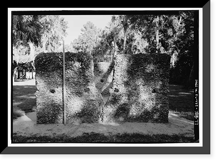 Historic Framed Print, Kingsley Plantation, 11676 Palmetto Avenue, Jacksonville, Duval County, FL - 77,  17-7/8" x 21-7/8"