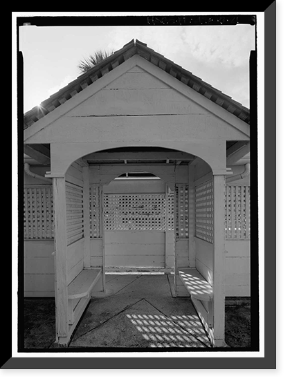 Historic Framed Print, Kingsley Plantation, House, 11676 Palmetto Avenue, Jacksonville, Duval County, FL - 21,  17-7/8" x 21-7/8"